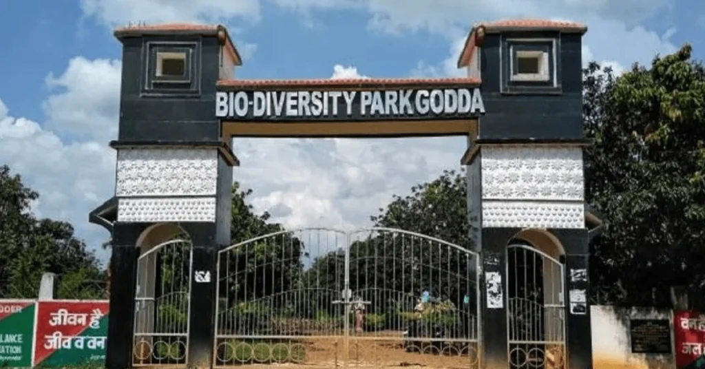 Main gate of BioDiversity Park godda