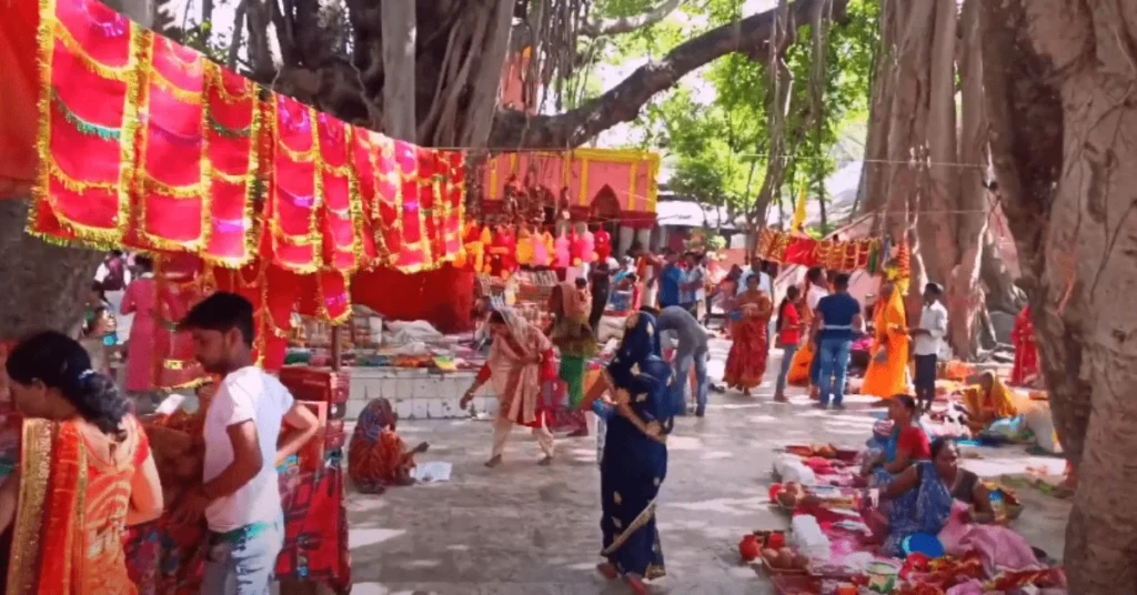 Yogini Shakti Peeth Temple in the top of hill  road