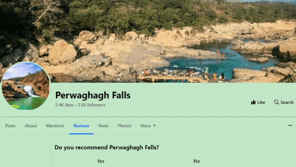 perwaghagh waterfall official facebook page