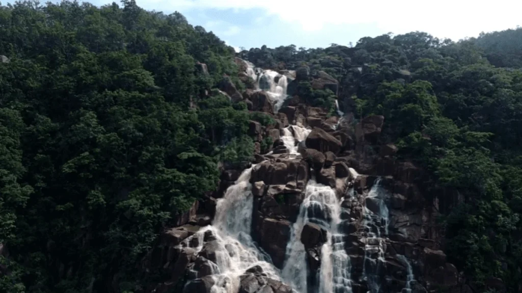 view top of Lodh Waterfalls