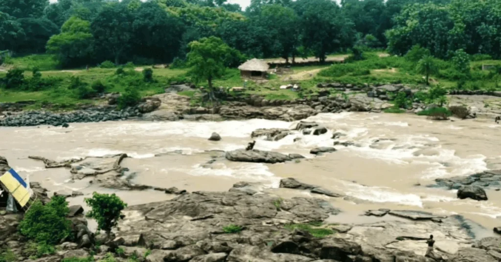 bansloy river in Prakriti Vihar Park pakur