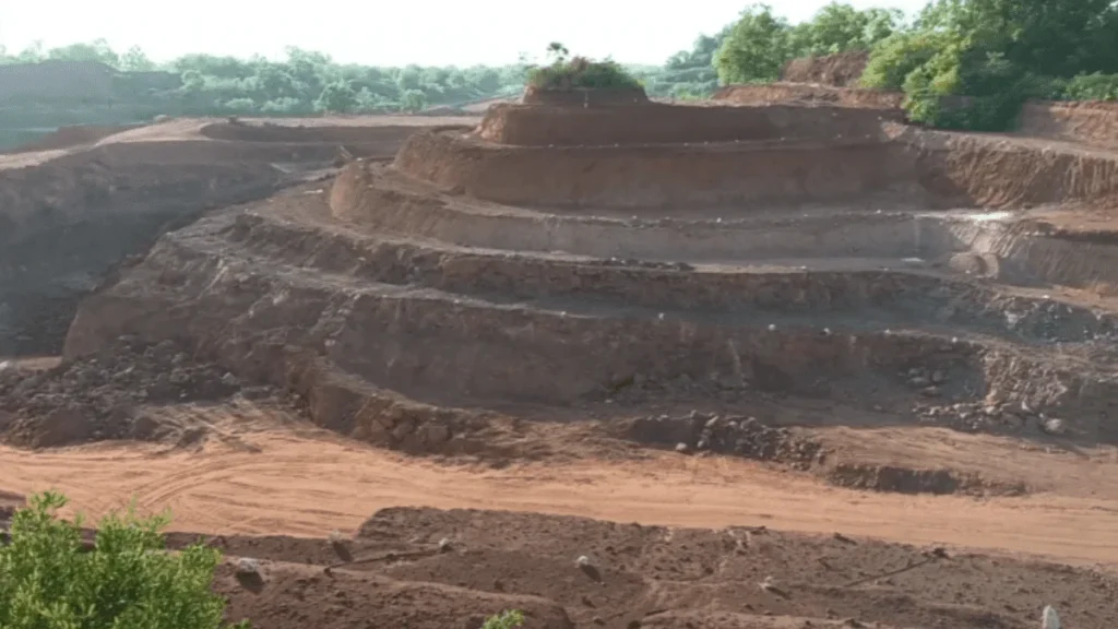 mining area in the Birsa Upvan Biodiversity Park lohardaga