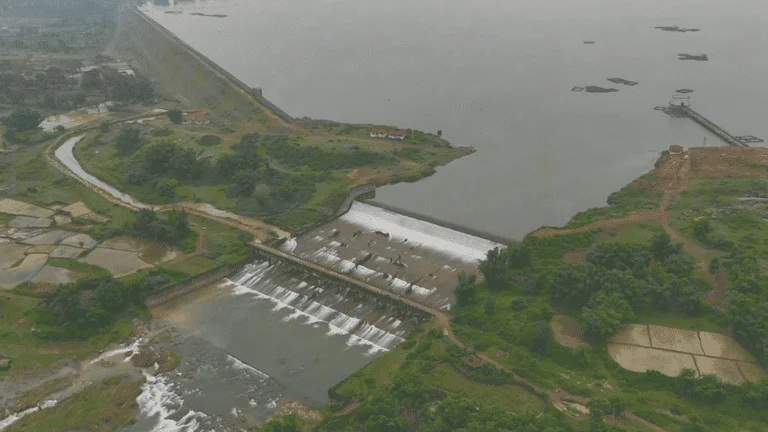 dron view of sote dam ramgarh