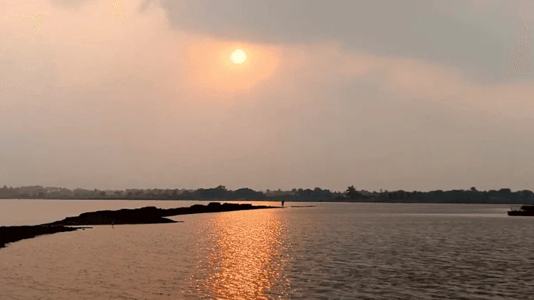 sun eriseing in Sote Dam Ramgarh District