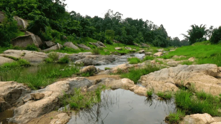 small river of Rarha Waterfall ramgarh jharkhand