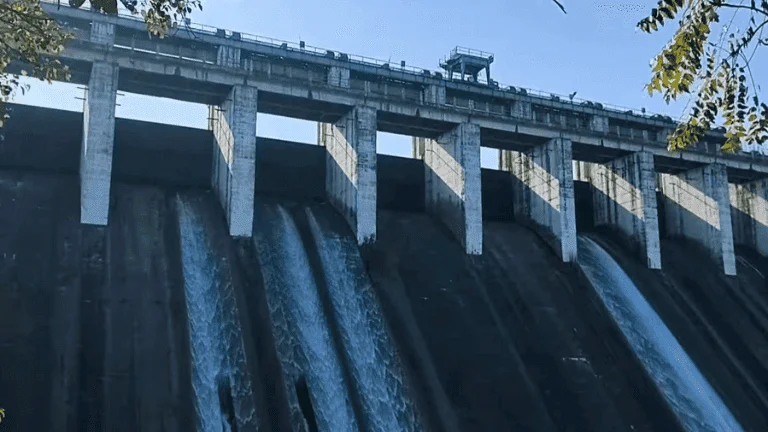 Water gate of Patratu Dam in Ramgarh jharkhand