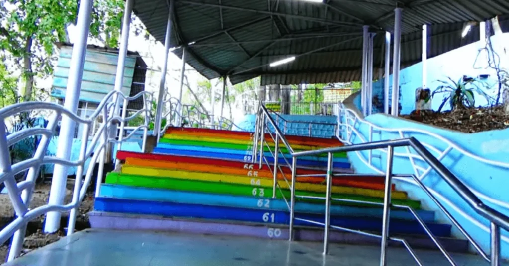 step of pahari mandir