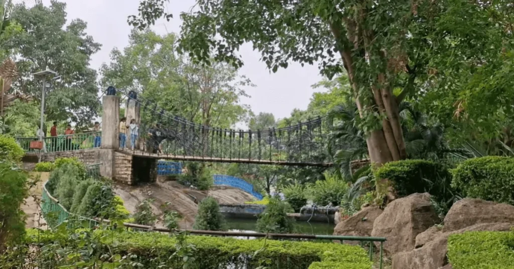 two polls bridge of rock garden tourist place ranchi