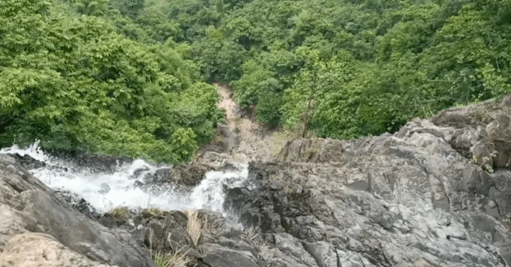 rom top to forest view in Hesakocha waterfall